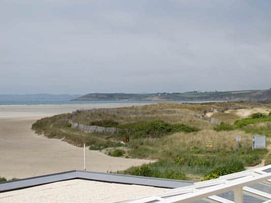 Part of the view from our room at Hotel de la Plage