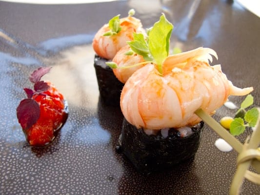 entree-2-in-the-restaurant-at-Le Fort de lOcean