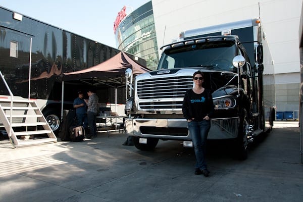 Andi and the mixing trucks Andi and the mixing trucks