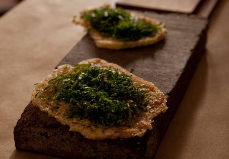 Herb toast with browned butter Herb toast with browned butter