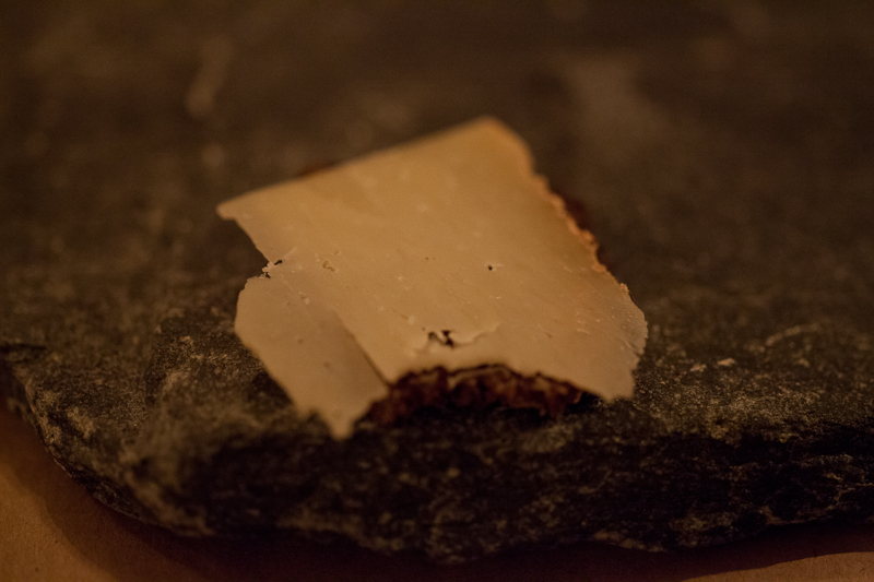 Goat cheese on rye toast Goat cheese on rye toast
