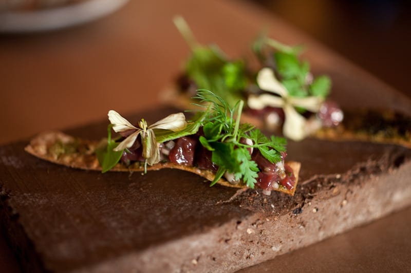 Venison tartare with wild herbs Venison tartare with wild herbs