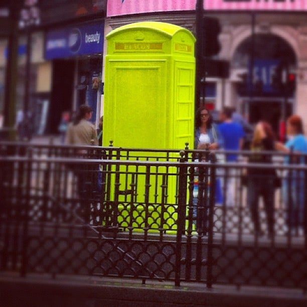 BT Artbox telephone box in London BT Artbox telephone box in London