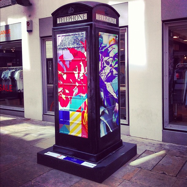 BT Artbox telephone box in London BT Artbox telephone box in London