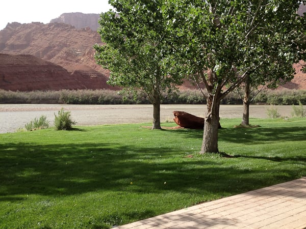 The Colorado River from our front porch at Sorrel River Ranch The Colorado River from our front porch at Sorrel River Ranch