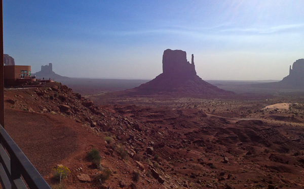 The view from our room at the View Hotel in Monument Valley The view from our room at the View Hotel in Monument Valley