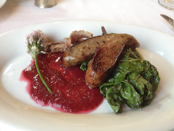American Elk Sausage at the Sorrel River Ranch Restaurant American Elk Sausage at the Sorrel River Ranch Restaurant